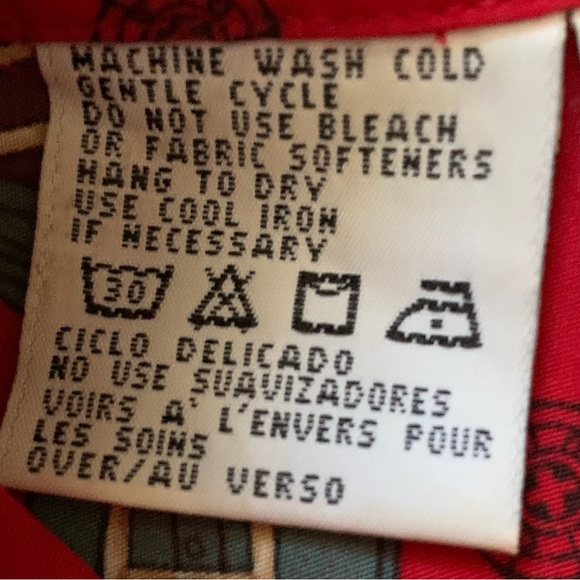 Chaus Vintage Blouse, Size 10, Red,  Fox Hunt, Equestrian Theme, Western Wear - Picture 7 of 16